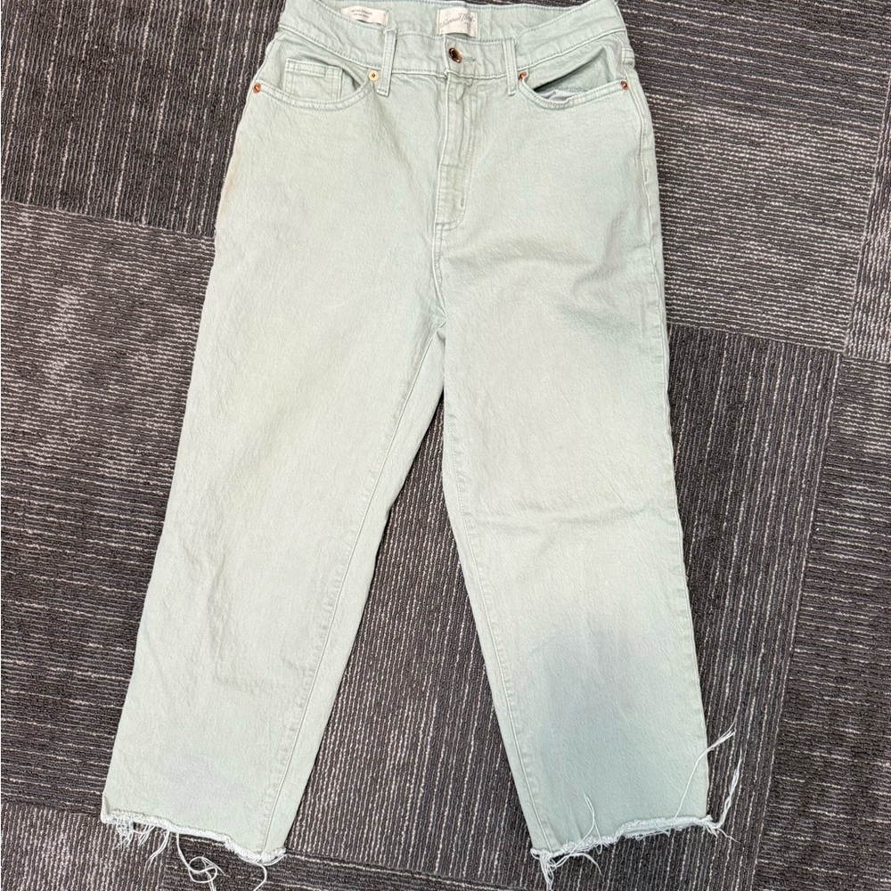 Universal Thread Mint Green Straight-Leg Jeans - image 1